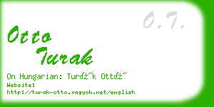 otto turak business card